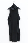 marc le bihan turtleneck dress 21962 E23 black